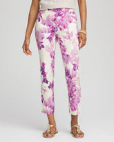 Chico's - Brigitte™ Floral Pull-On Slim Cropped Pants