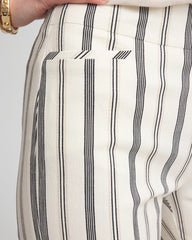 Chico's - Brigitte™ Slub Striped Cropped Pants