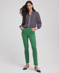 Chico's - Girlfriend Fray Hem Ankle Jeans