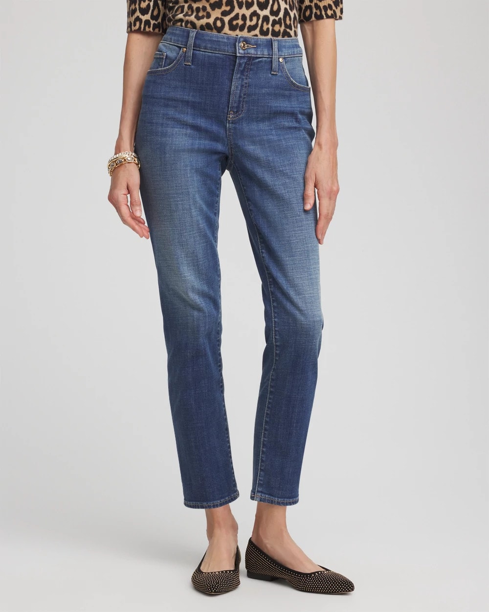 Chico's - Girlfriend Slim Cropped Jeans