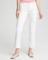 Chico's - Girlfriend Frayed Cropped No Stain Jeans