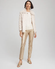 Chico's - Girlfriend Slim Ankle Foiled Lace Jeans