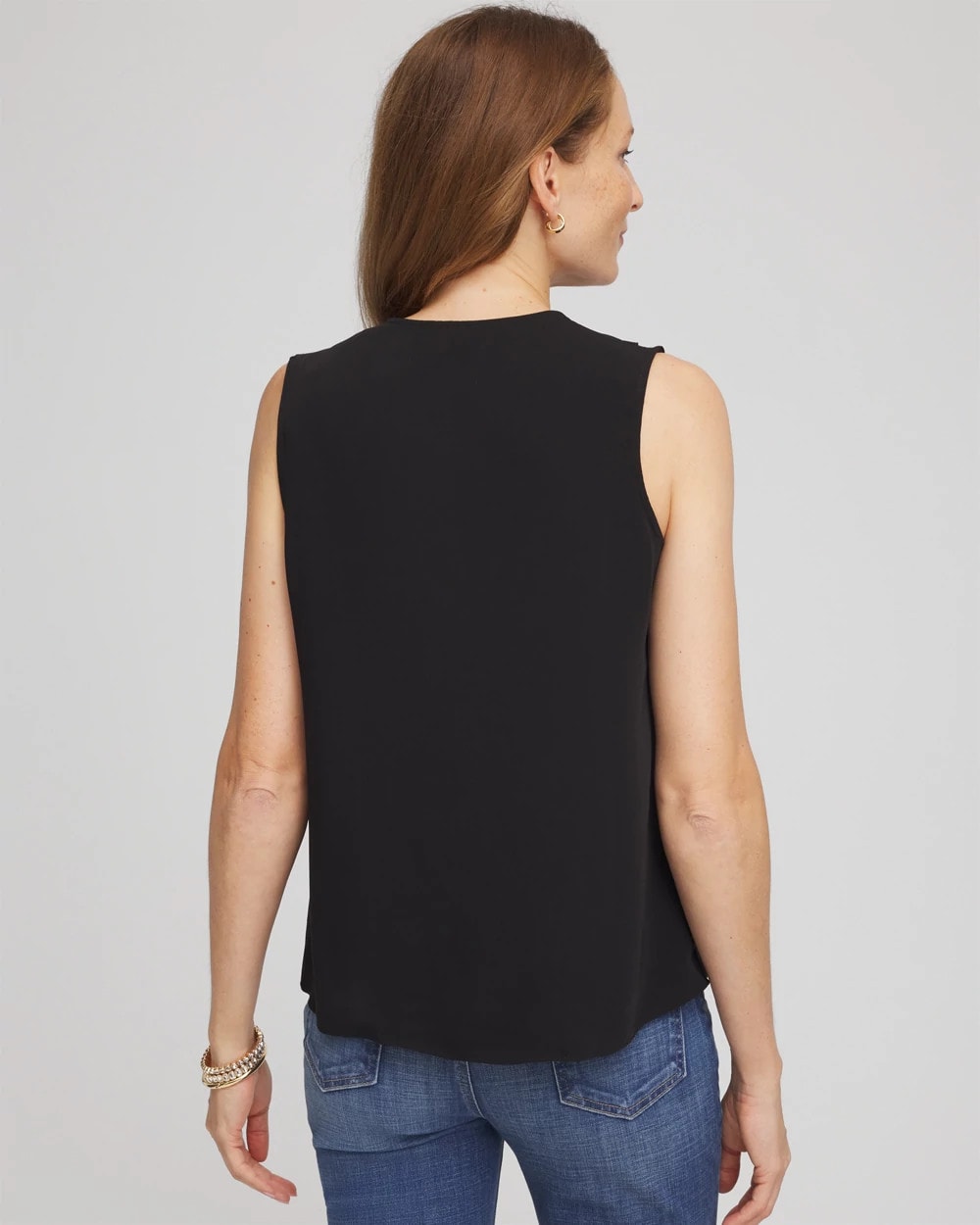 Chico's - Satin Ruffle Tank