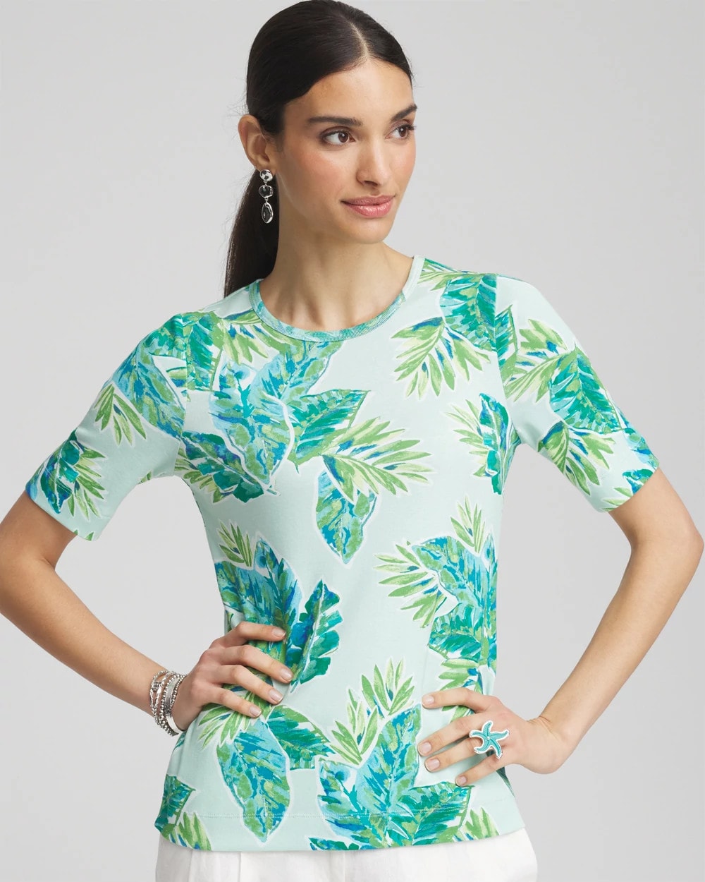 Chico's - Pima Short Sleeve Everyday Tee