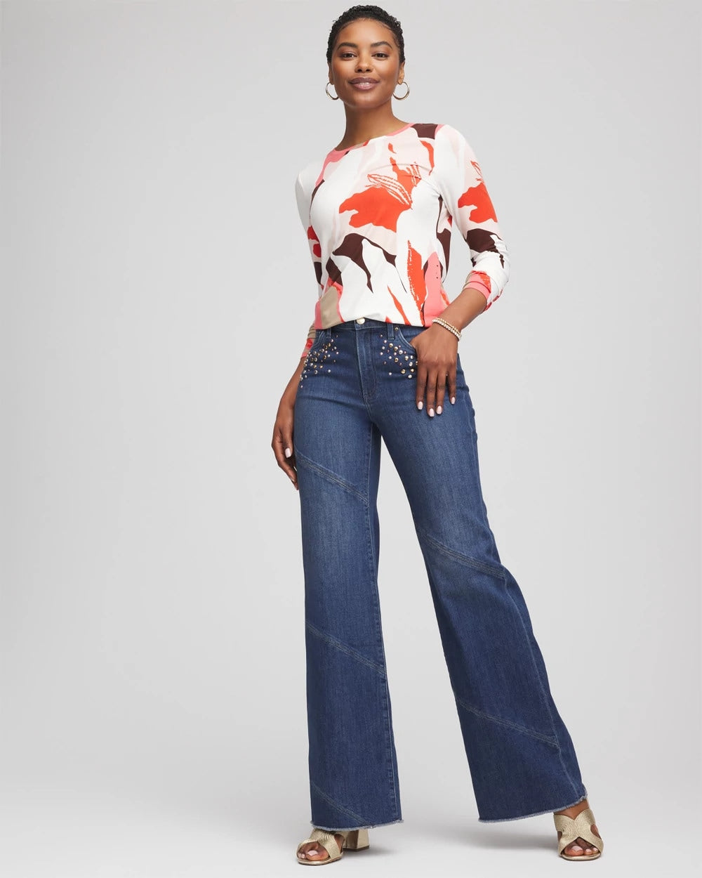 Chico's - Tropical Touch of Cool™ Layering Tee