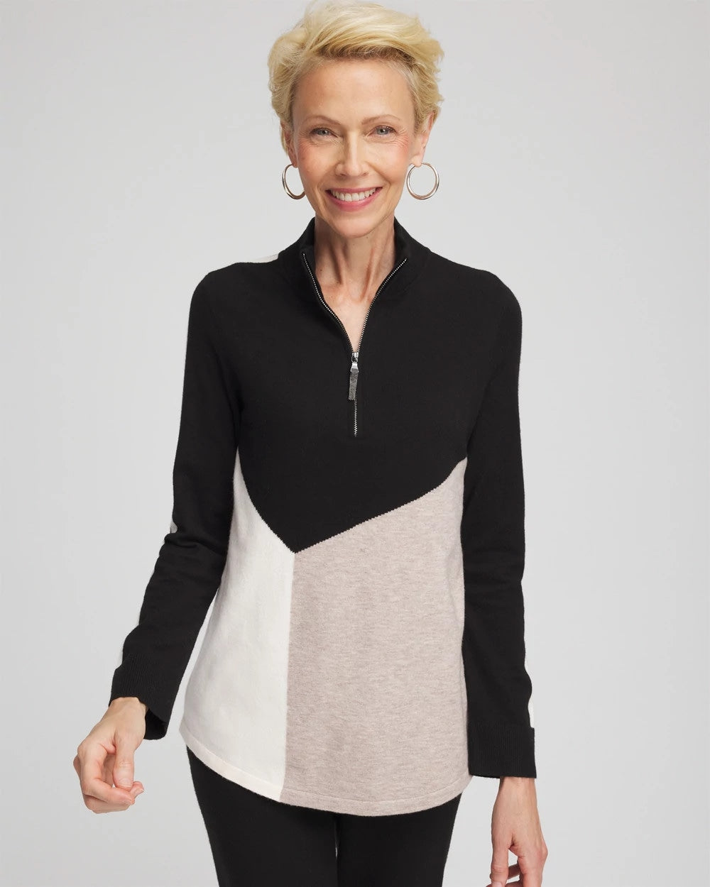 Chico's - Zenergy® Luxe Colorblock Half-Zip Pullover