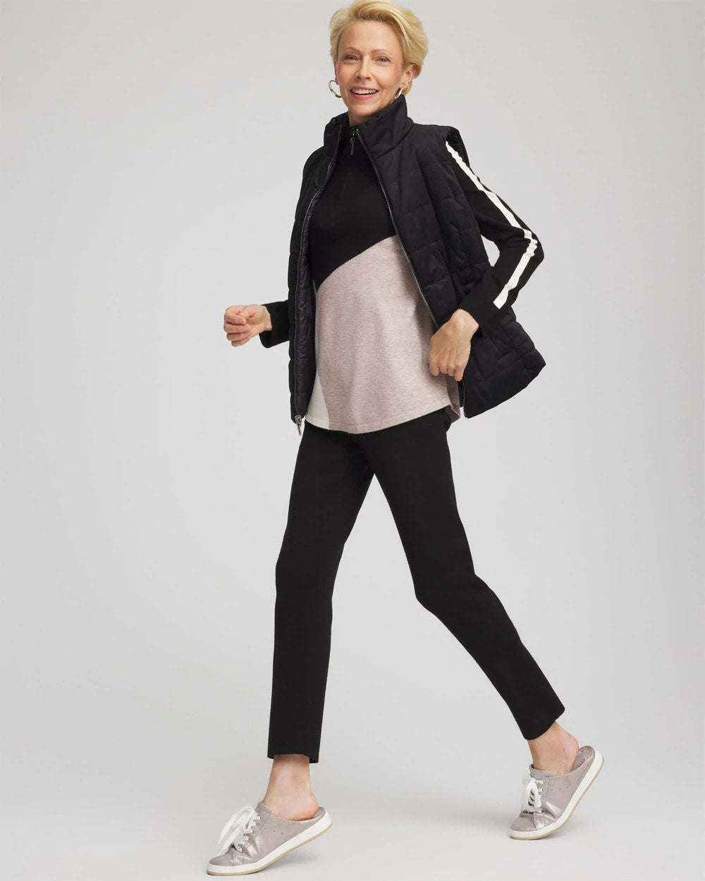 Chico's - Zenergy® Luxe Colorblock Half-Zip Pullover