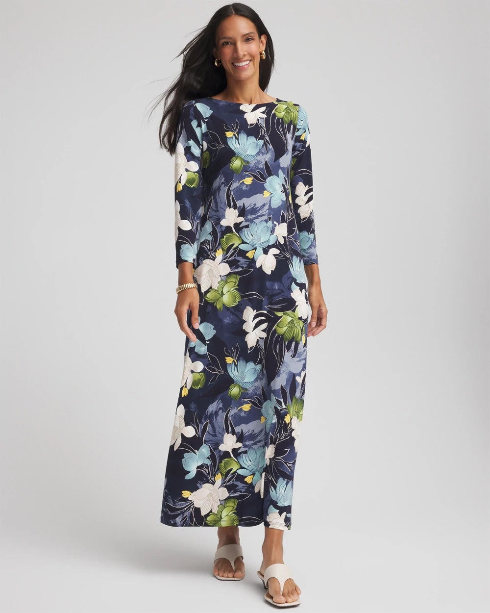Chico's - Dance Boatneck Column Maxi Dress