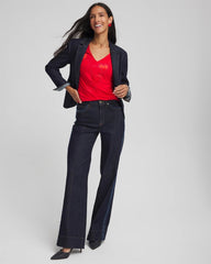 Chico's - Embellished Heart V-Neck Tee