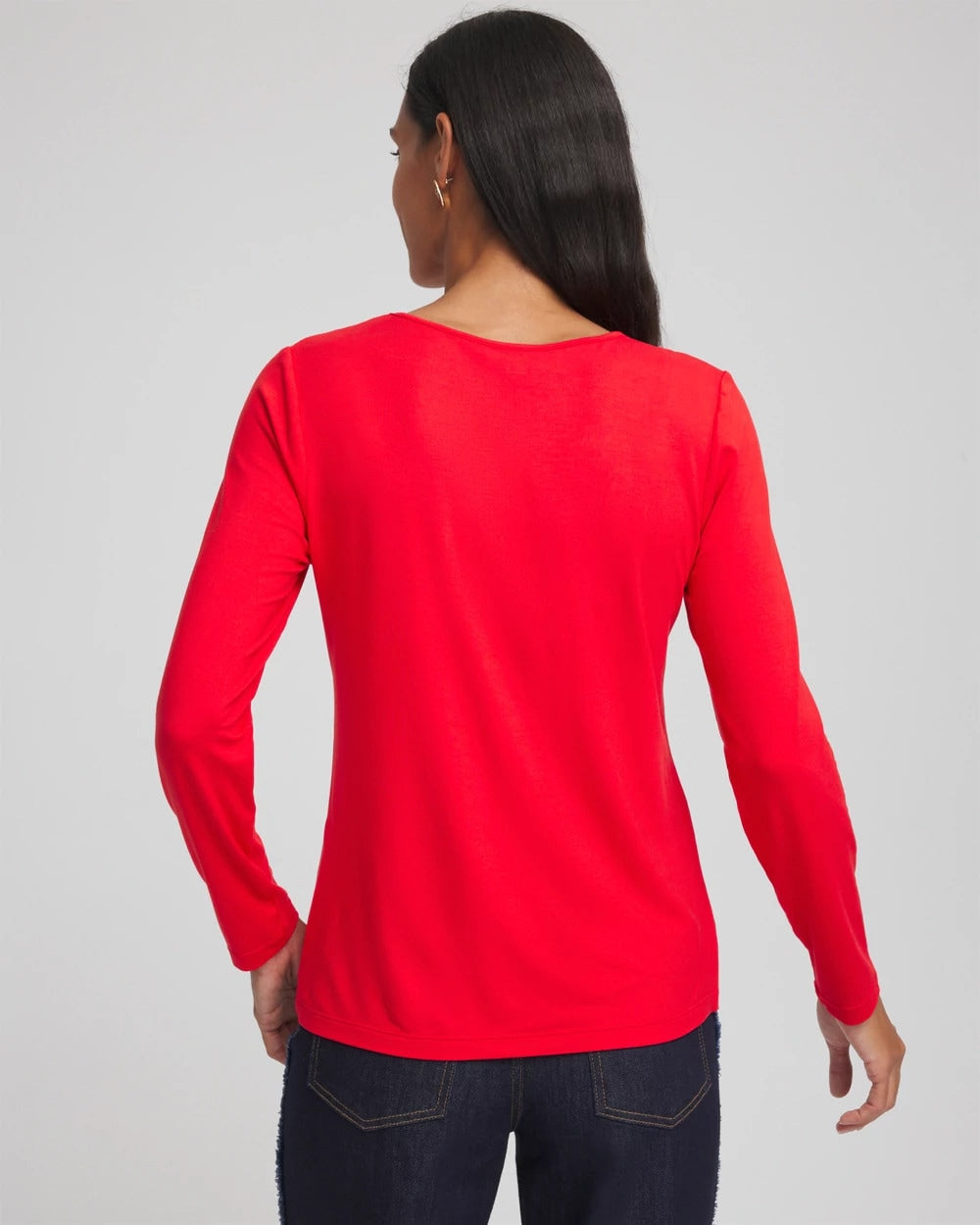 Chico's - Embellished Heart V-Neck Tee