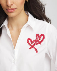 Chico's - Crystal Heart Poplin Shirt