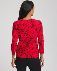 Chico's - Lover Girl Button Heart Tee