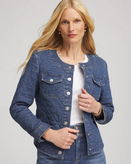 Chico's - Quilted Denim Jacket