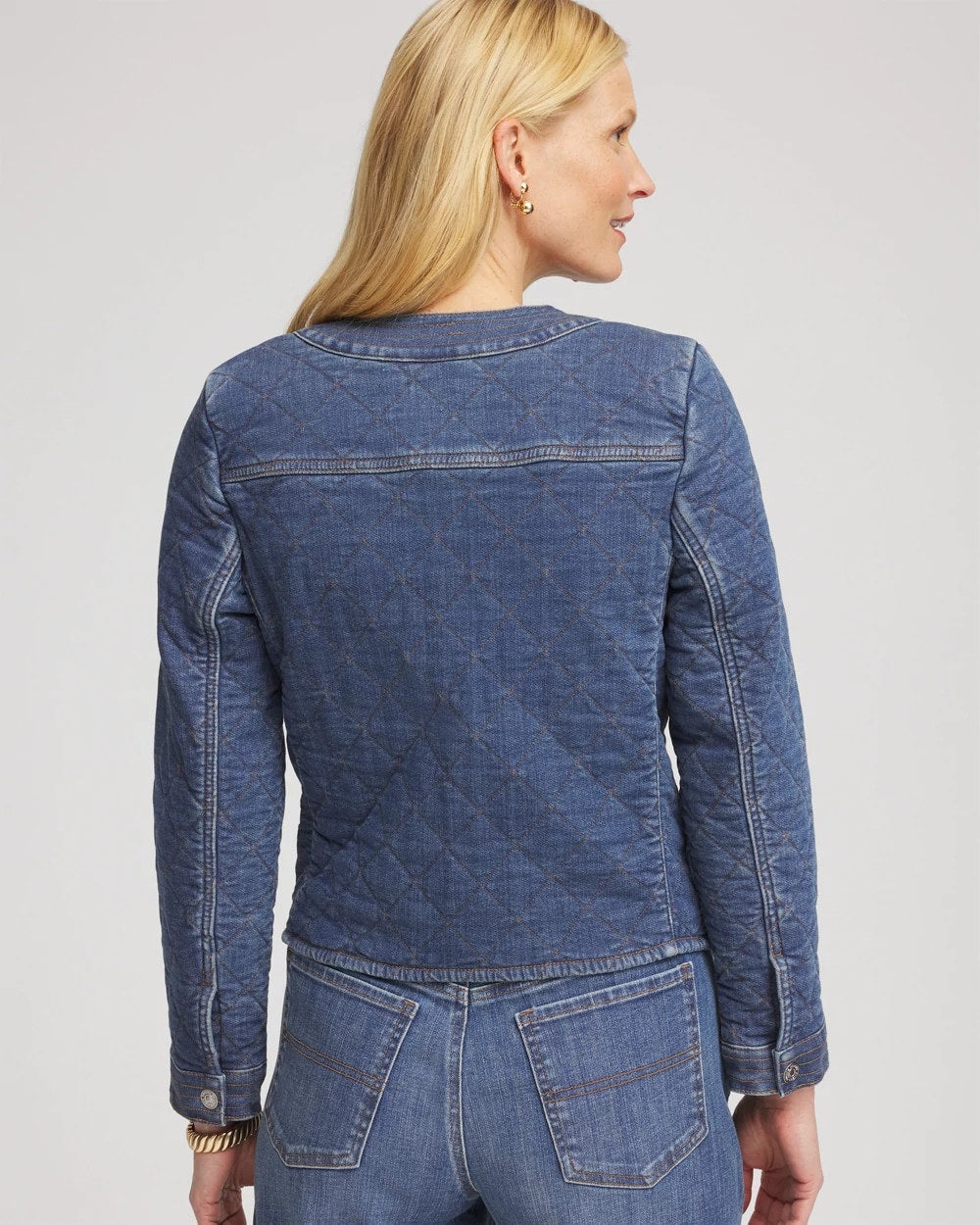 Chico's - Quilted Denim Jacket