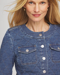 Chico's - Quilted Denim Jacket