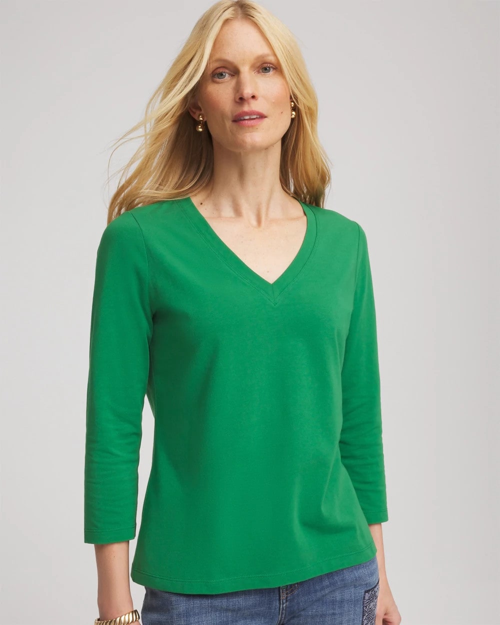 Chico's - 3/4 Sleeve Perfect Tee