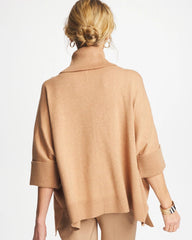 Chico's - Cowlneck Knit Fringe Poncho