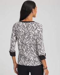 Chico's - Pima Jewel Neck Contrast Tee