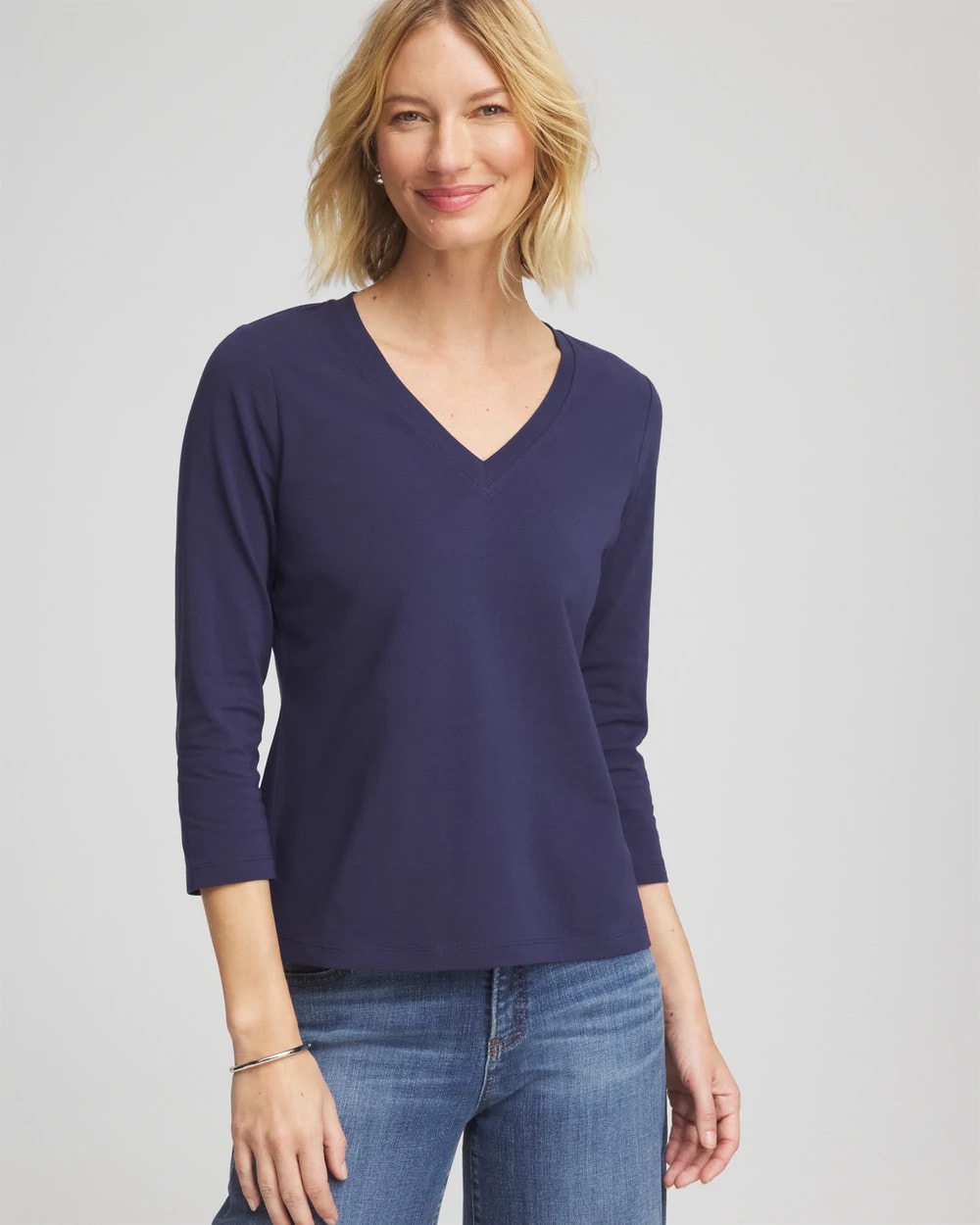 Chico's - 3/4 Sleeve Perfect Tee