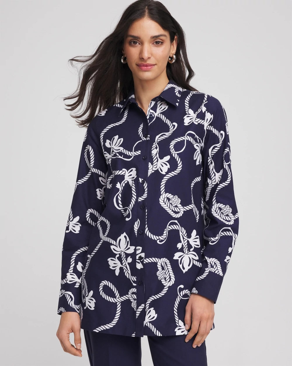 Chico's - No Iron™ Rope Print Tunic