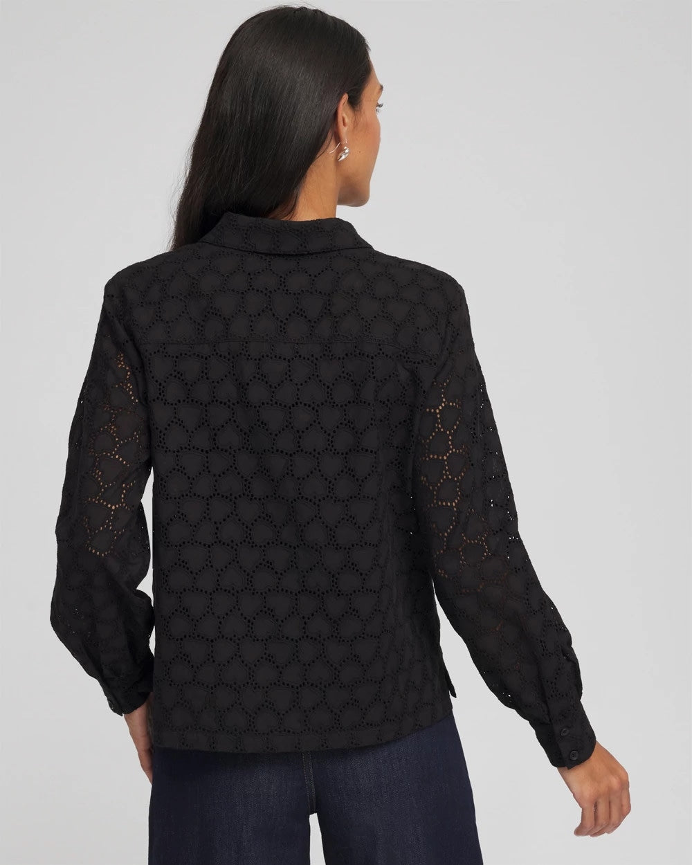 Chico's - Heart Eyelet Shirt