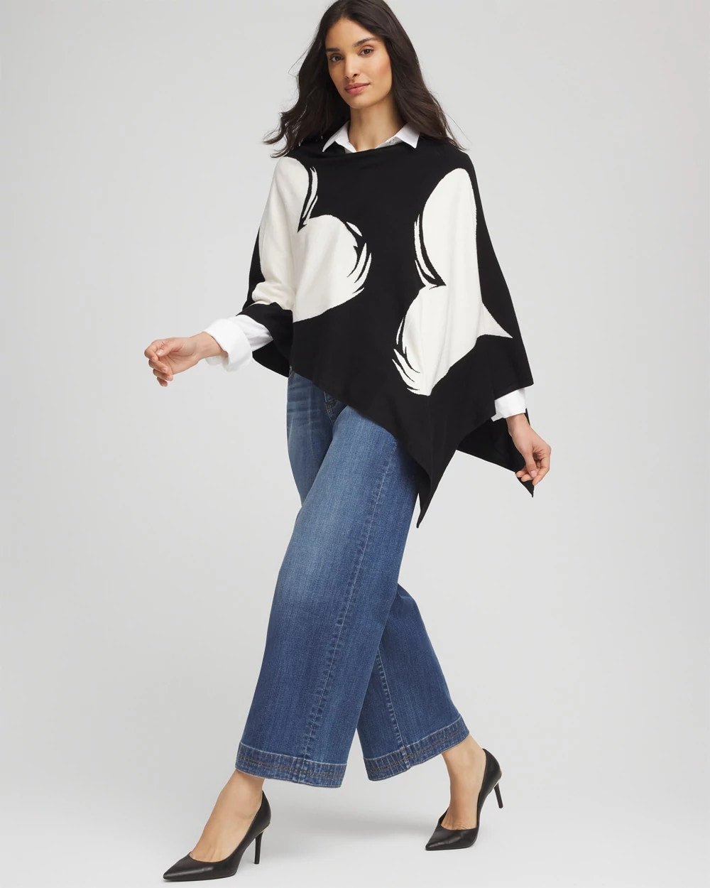 Chico's - Love Brush Convertible Sweater Poncho