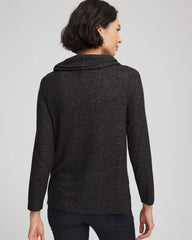 Chico's - Lace Hem Cowlneck Top