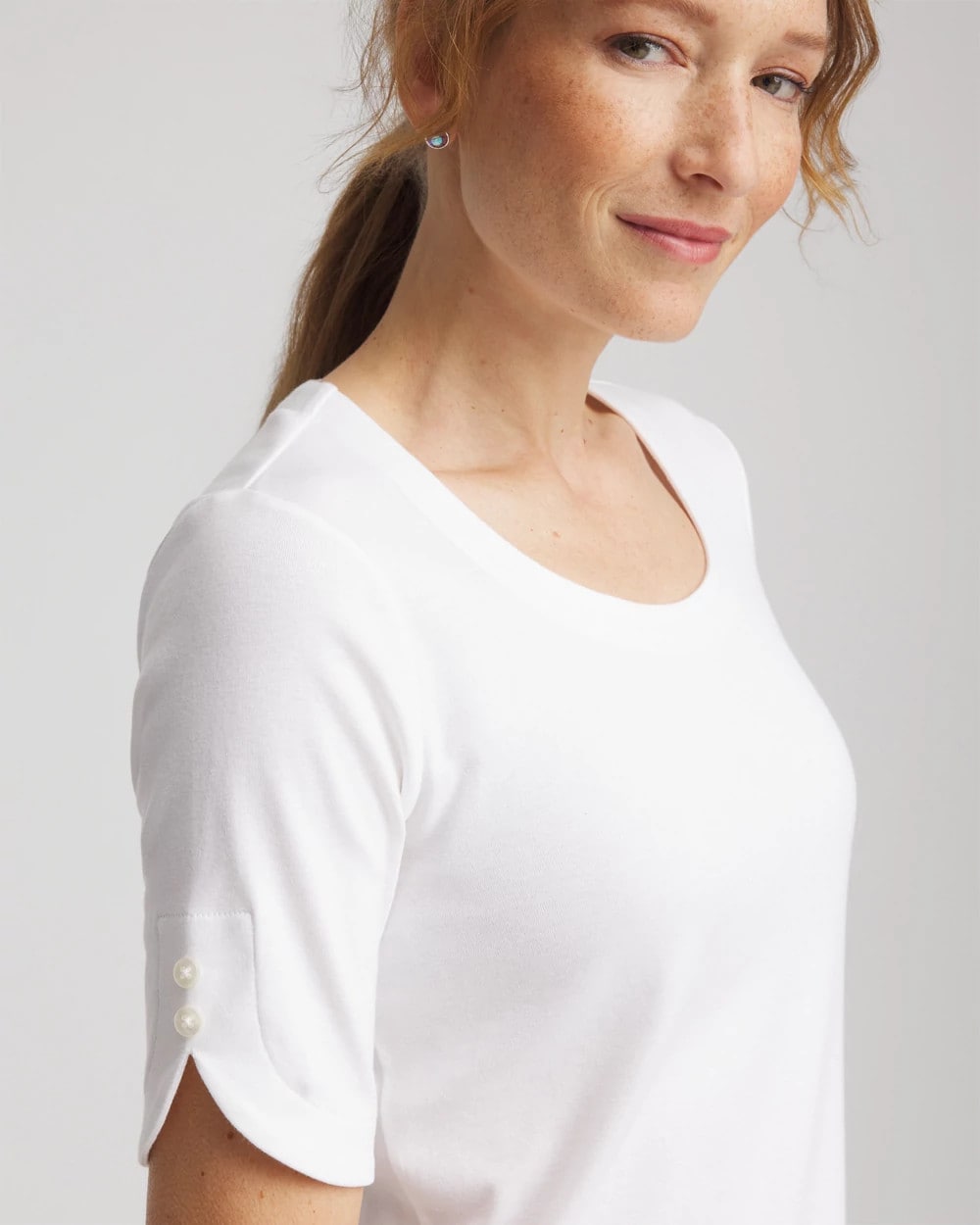 Chico's - Short Sleeve Pima Tee