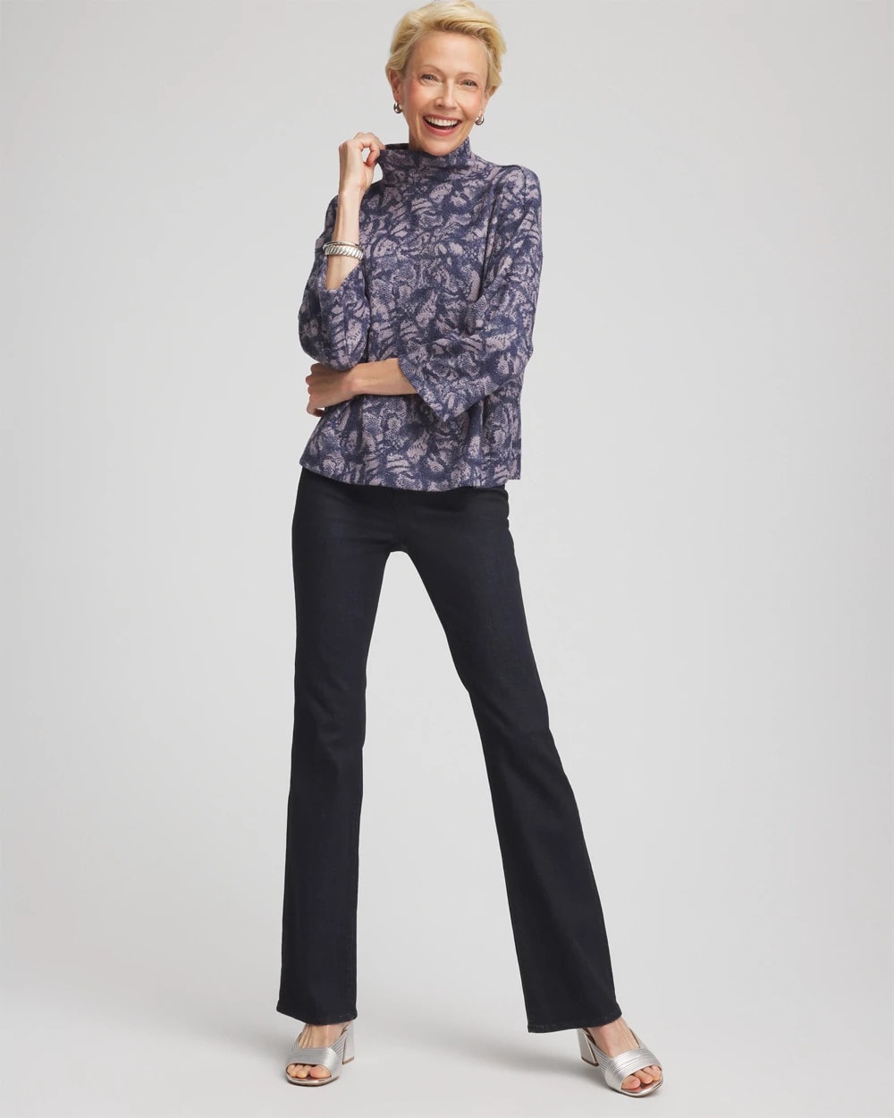 Chico's - Animal Cozy Turtleneck