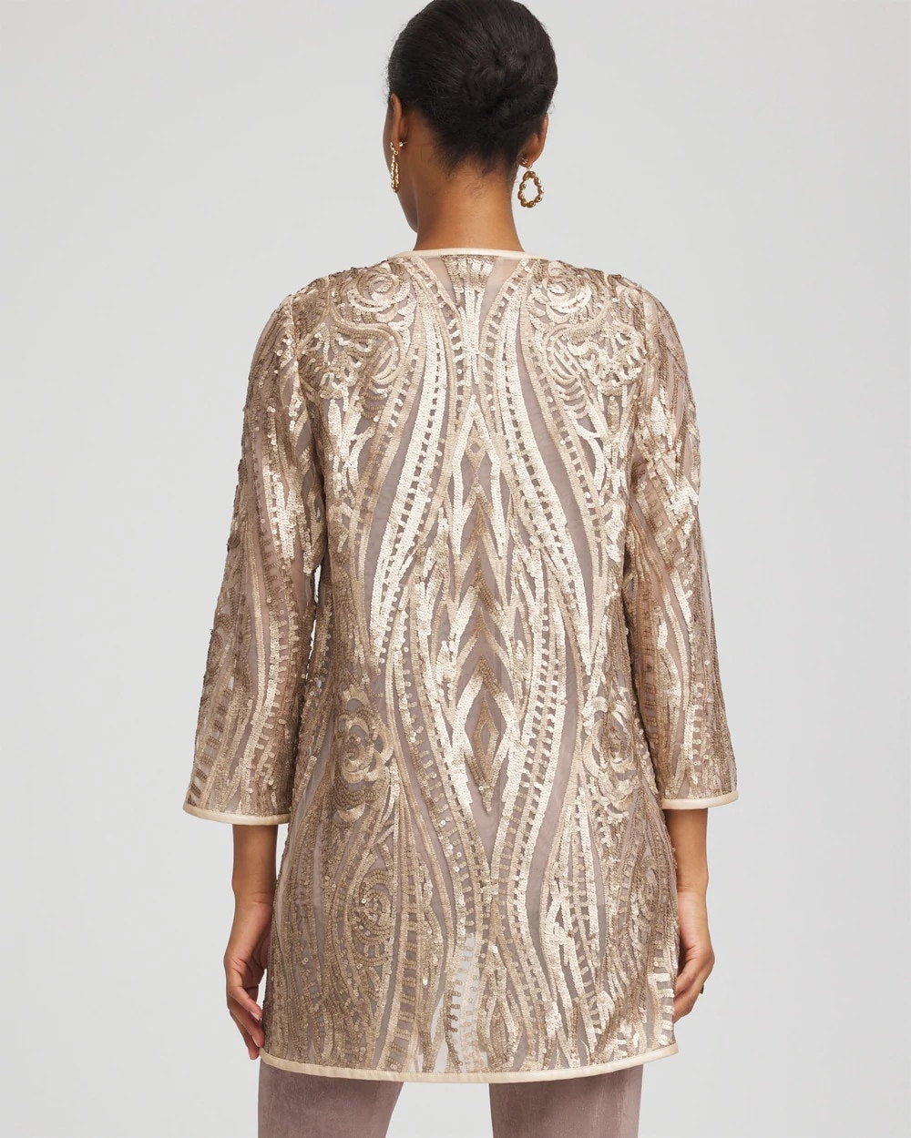 Chico's - Travelers™ Collection Champagne Sequins Jacket
