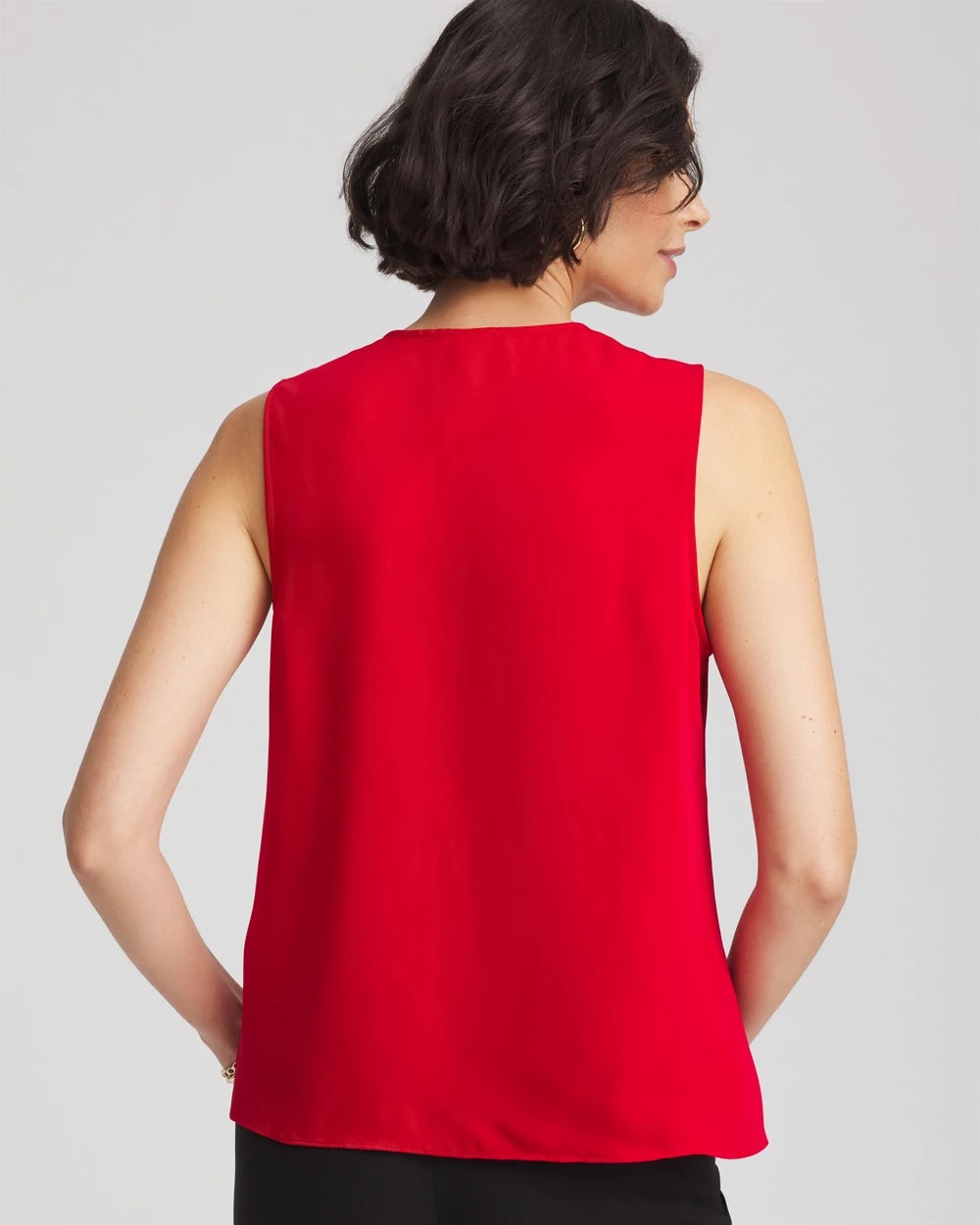 Chico's - Satin Ruffle Tank