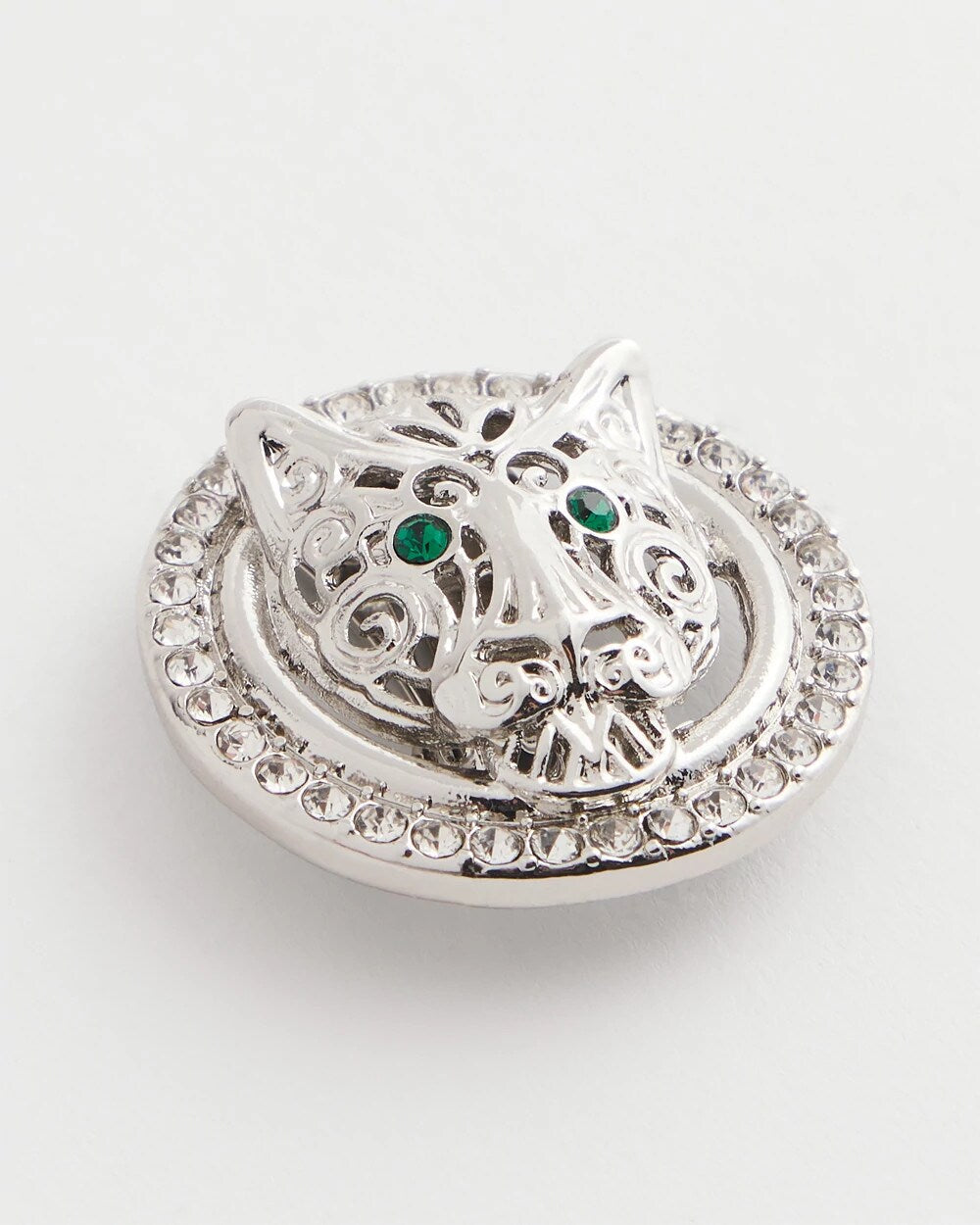 Chico's - Green Eye Tiger Clip-On Earrings