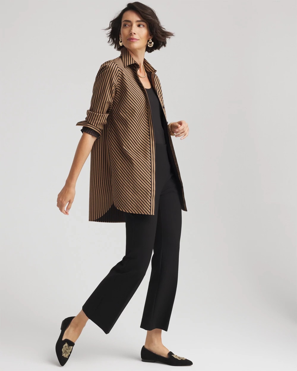Chico's - No Iron™ Slimming Imperial Stripe Tunic