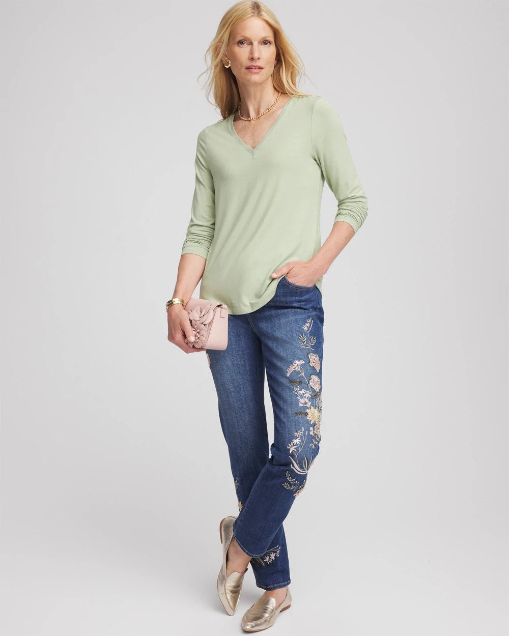 Chico's - Touch of Cool™ V-Neck Layering Tee