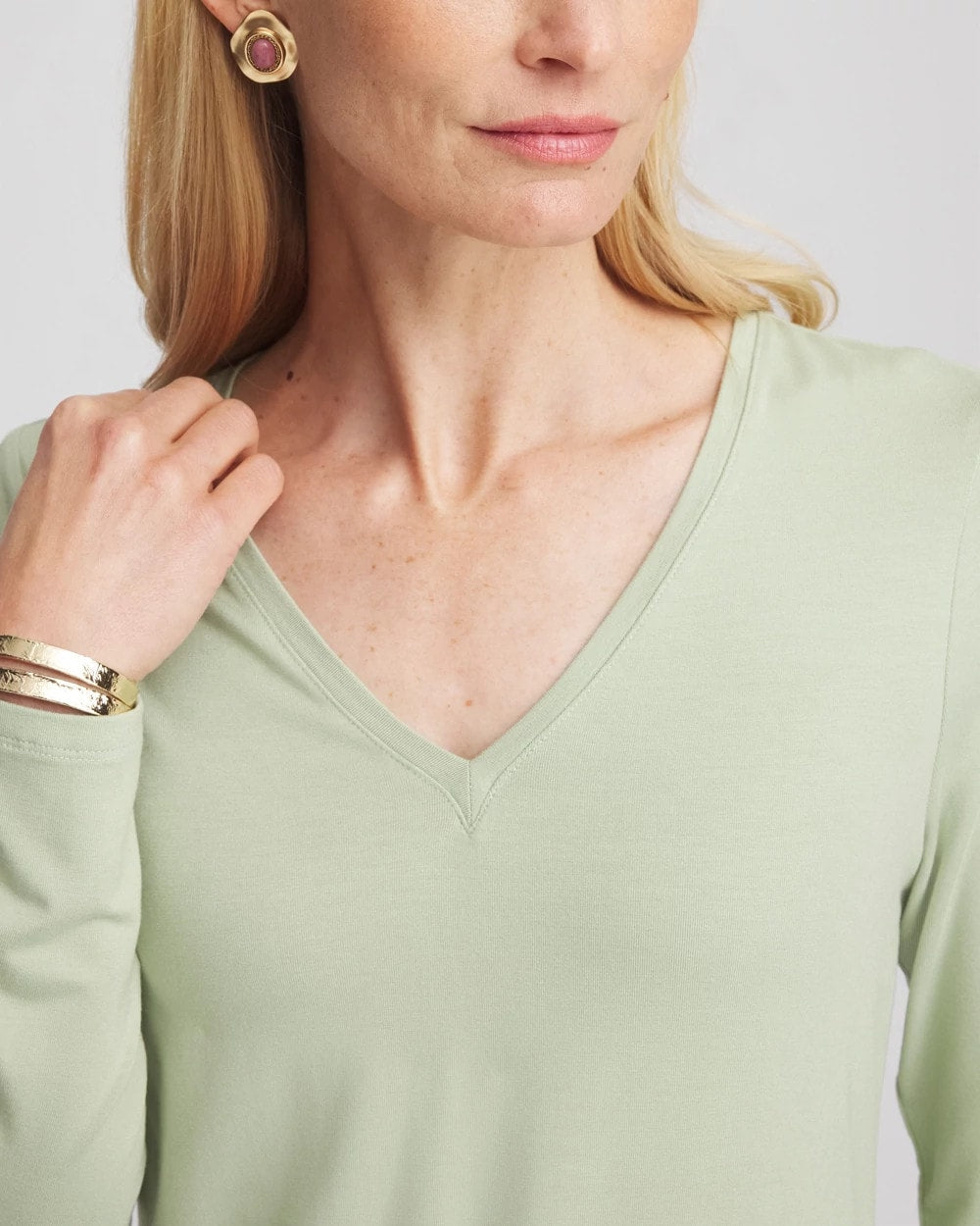 Chico's - Touch of Cool™ V-Neck Layering Tee