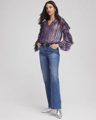Chico's - Georgette Ruffle Sleeve Blouse