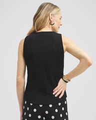 Chico's - Ribbed High Neck Tank