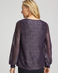 Chico's - Foiled Bodre Top