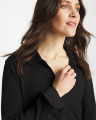 Chico's - Collared Rib Mix Henley