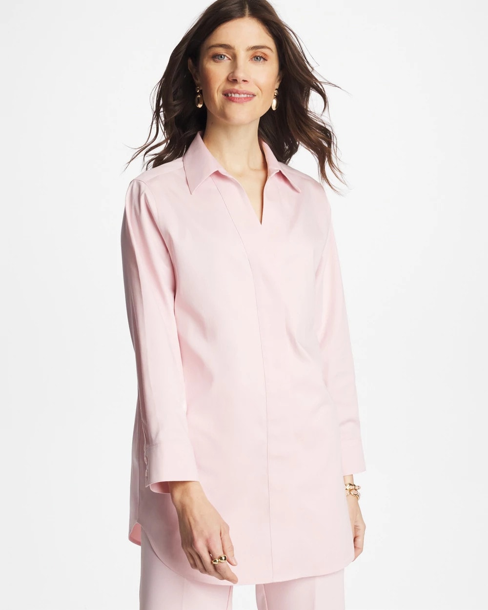 Chico's - No Iron™ Stretch Splitneck Tunic