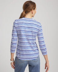 Chico's - Slub 3/4 Sleeve Tee