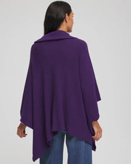 Chico's - Rhinestone Zip-Collar Sweater Poncho