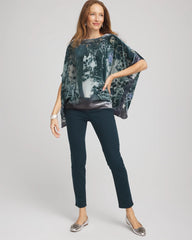 Chico's - Velvet Burnout Passion Poncho