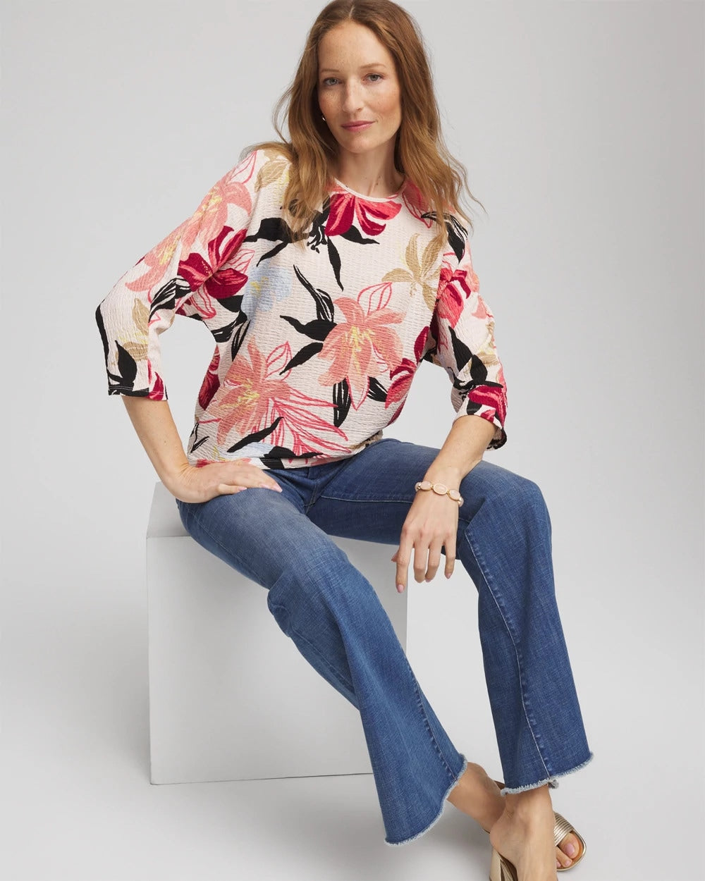 Chico's - Textured Tapered Dolman Top
