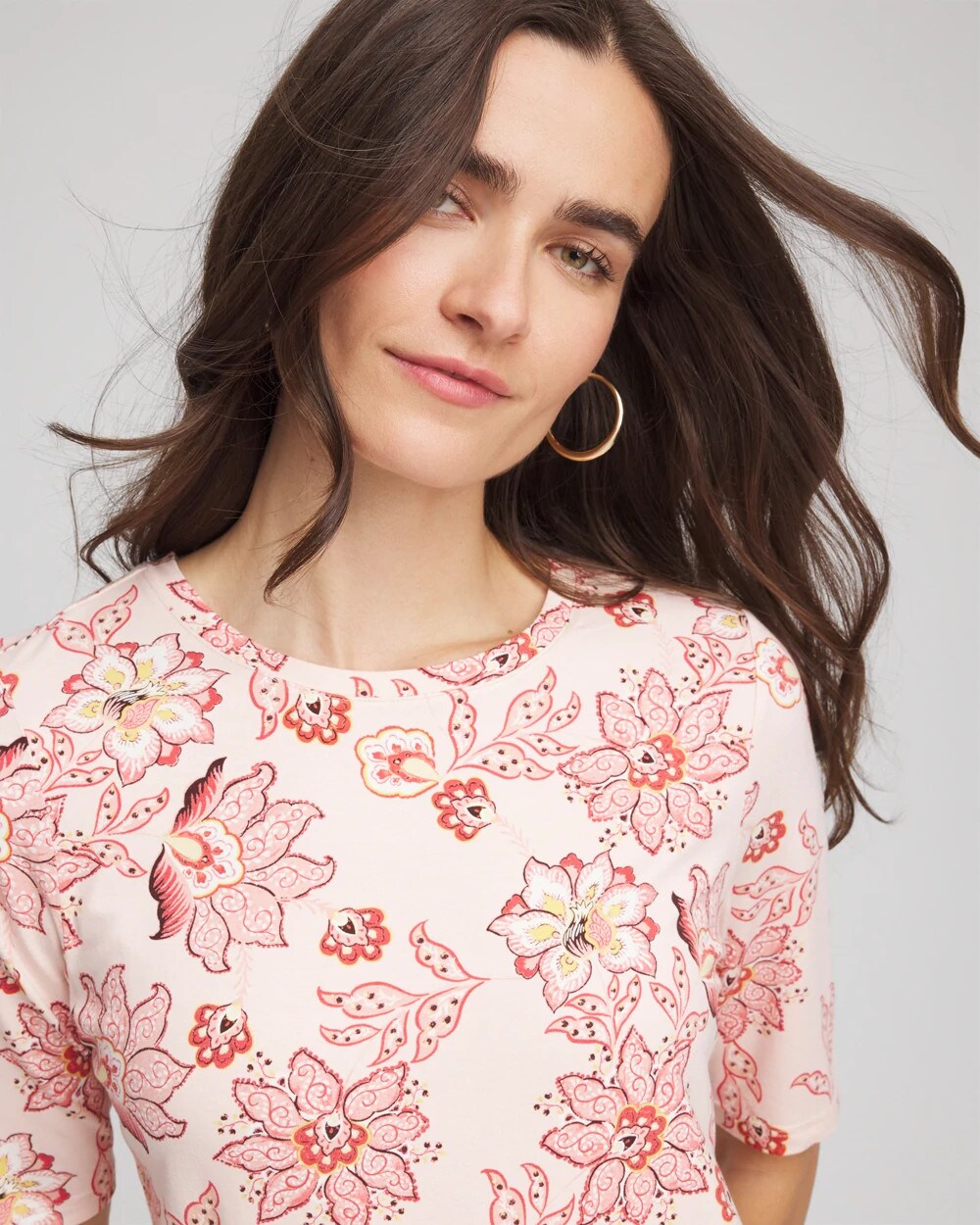 Chico's - Elbow Sleeve Tee