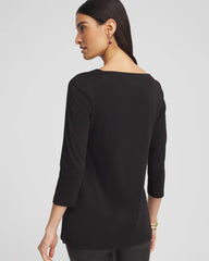 Chico's - Pima Cotton Square-Neck Tunic