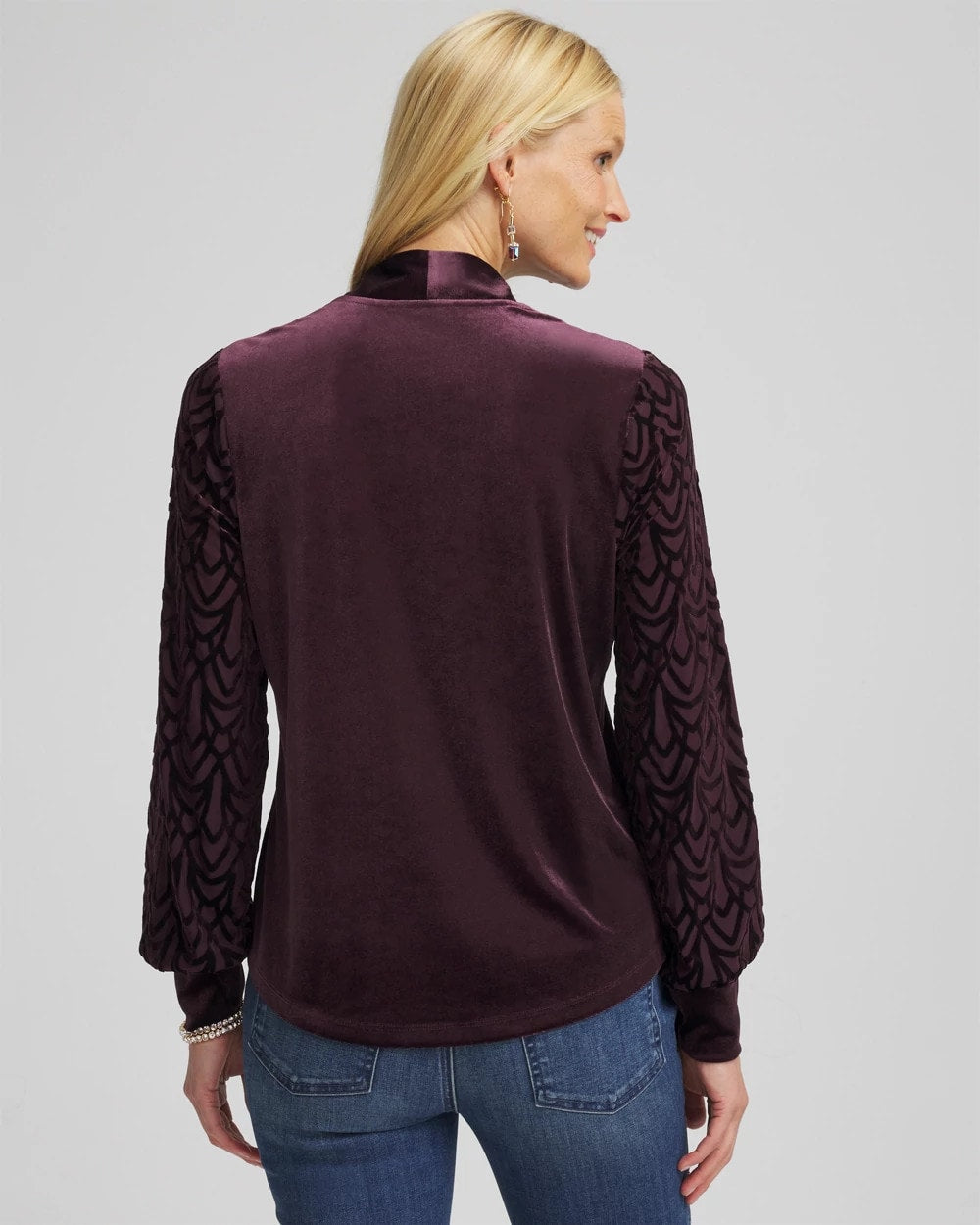 Chico's - Art Deco Velvet Burnout Top