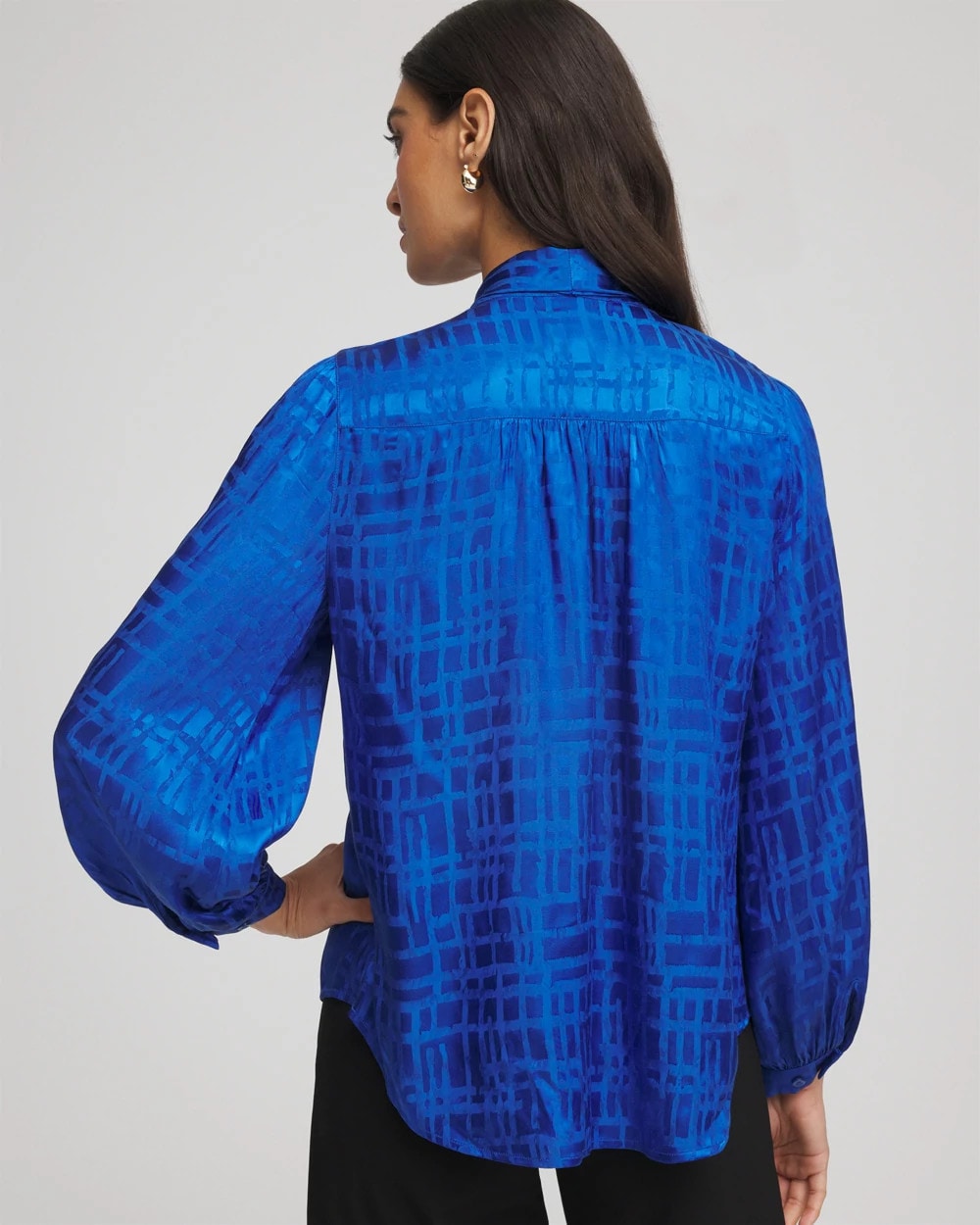 Chico's - Jacquard Tie-Front Blouse