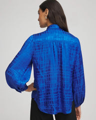 Chico's - Jacquard Tie-Front Blouse