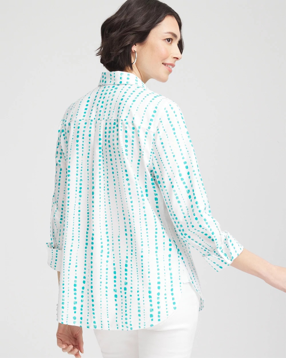 Chico's - No Iron™ Sateen Bubble Print Shirt